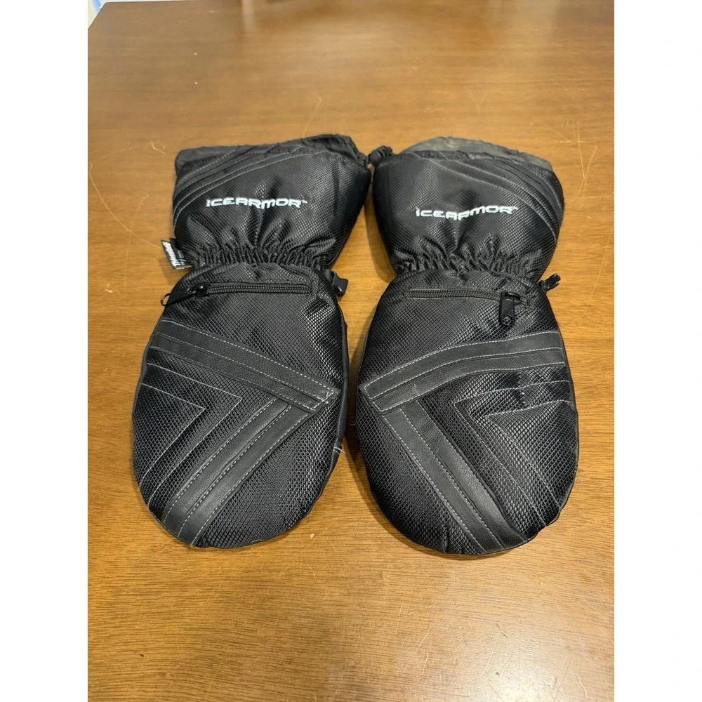 ICEARMOR By CLAM Soft Shell Thinsulate Winter Mitten Zip Pocket S/M